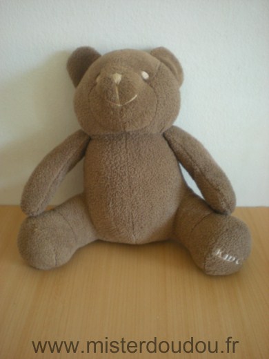 Doudou Ours Kid cool Marron kid cool sous la patte 