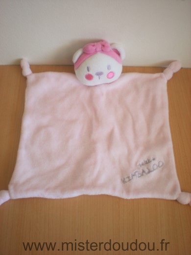 Doudou Ours Kimbaloo Rose petit kimbaloo 