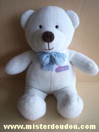 Doudou Ours Luminou Blanc 