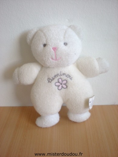 Doudou Ours Luminou Blanc 