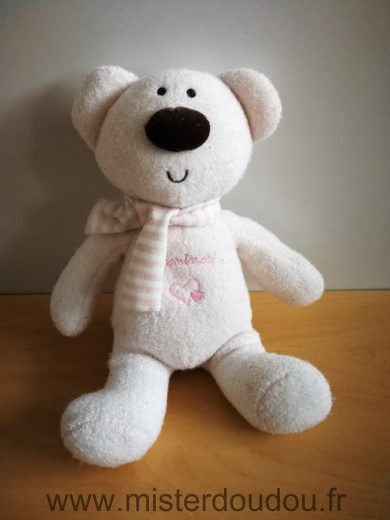 Doudou Ours Luminou Rose 