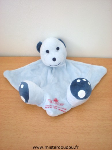 Doudou Ours - Marque non connue - Bleu royal air maroc 