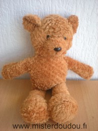 Doudou Ours - Marque non connue - Marron Billes noires pour les yeux, nez en plastique
