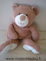 Doudou Ours - Marque non connue - Marron beige En matière éponge