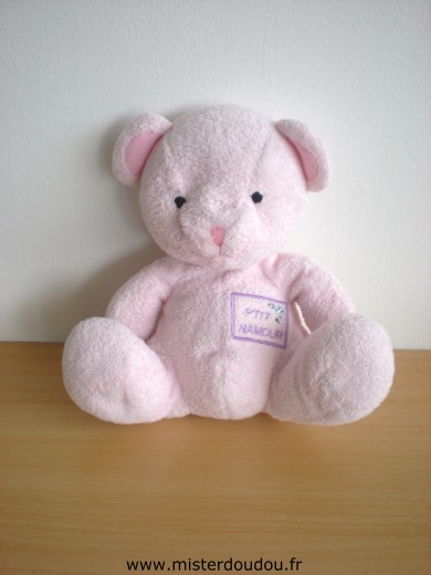 Doudou Ours 0 Rose 