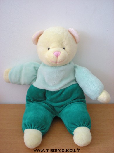 Doudou Ours - Marque non connue - Vert 
