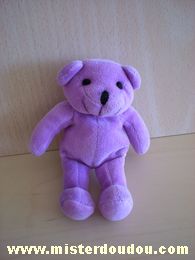 Doudou Ours - Marque non connue - Violet 