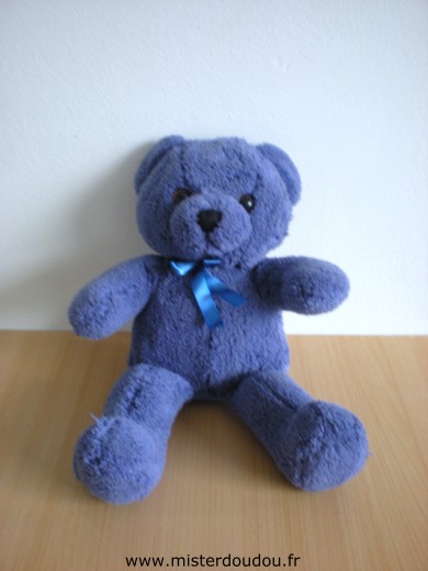 Doudou Ours Maxita Violet 