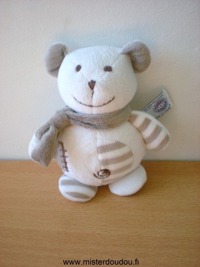 Doudou Ours Mgm Blanc beige Boite sonore ne fonctionne plus