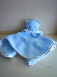 Doudou Ours Mustela Bleu 