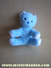 Doudou Ours Mustela Bleu 