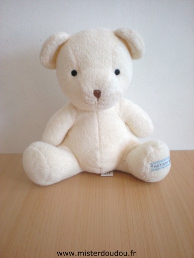 Doudou Ours Natalys Ecru 