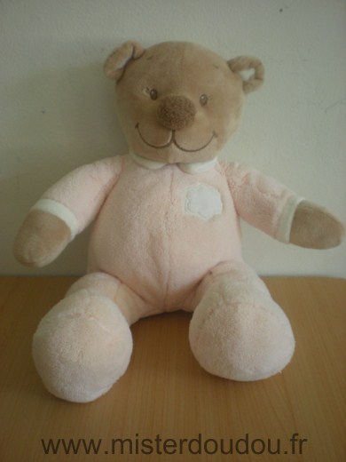 Doudou Ours Nattou Rose beige 