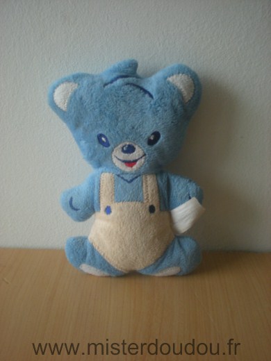 Doudou Ours Nestle Bleu beige 