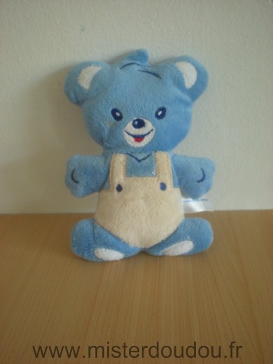 Doudou Ours Nestle Bleu beige 