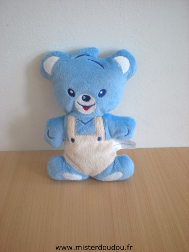 Doudou Ours Nestle Bleu beige 