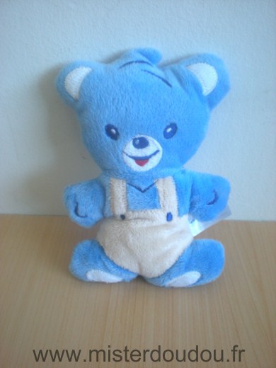 Doudou Ours Nestle Bleu beige 