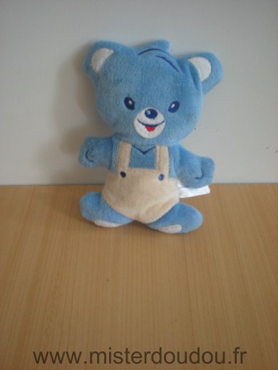 Doudou Ours Nestle Bleu beige 