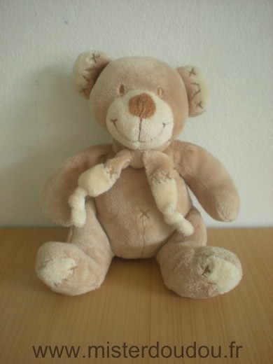 Doudou Ours Nicotoy Beige 