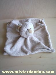 Doudou Ours Nicotoy Beige Doudou plat 5 noeuds