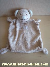 Doudou Ours Nicotoy Beige brodé Pas d'étiquette, marque nicotoy?