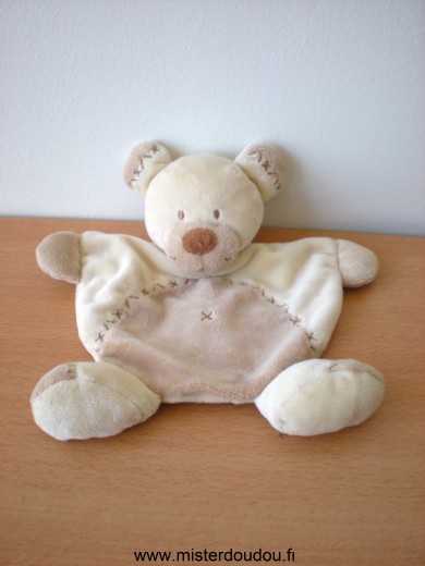 Doudou Ours Nicotoy Beige marron Pas d'étiquette de marque, peut être nicotoy