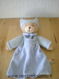 Doudou Ours Nicotoy Bleu 