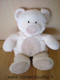 Doudou Ours Nicotoy Ecru beige 