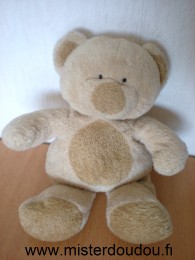 Doudou Ours Nicotoy Marron beige 