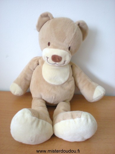 Doudou Ours Nicotoy Marron beige 