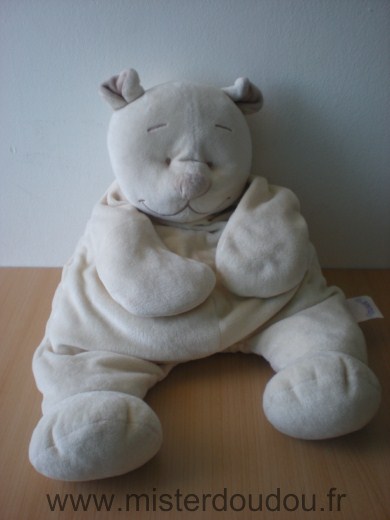 Doudou Ours Noukie s Beige Grand modèle