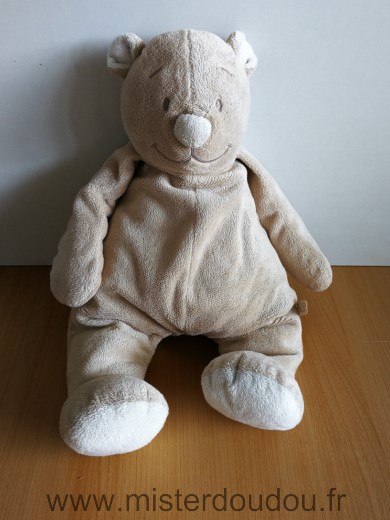 Doudou Ours Noukie s Beige blanc 