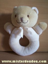 Doudou Ours Noukie s Beige rose 