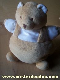 Doudou Ours Noukie s Blanc marron 