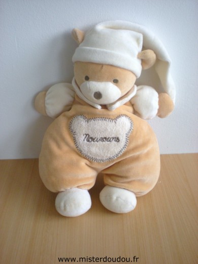 Doudou Ours Nounours Beige ecru nounours 