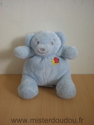 Doudou Ours Nounours Bleu 