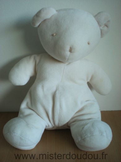 Doudou Ours Nounours Ecru 