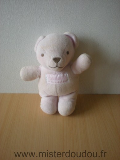 Doudou Ours Nounours Rose 