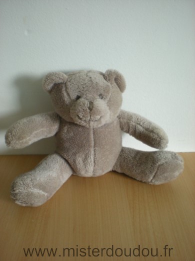 Doudou Ours Obaibi okaidi Beige 