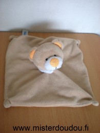 Doudou Ours Orchestra Marron nez orange 