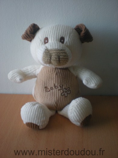 Doudou Ours Planet pluch Ecru beige 