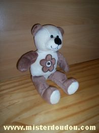 Doudou Ours Planet pluch Ecru marron 