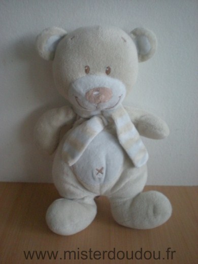 Doudou Ours Pommette Beige 