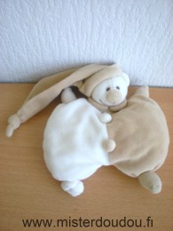 Doudou Ours Priscilla larsen Blanc beige 