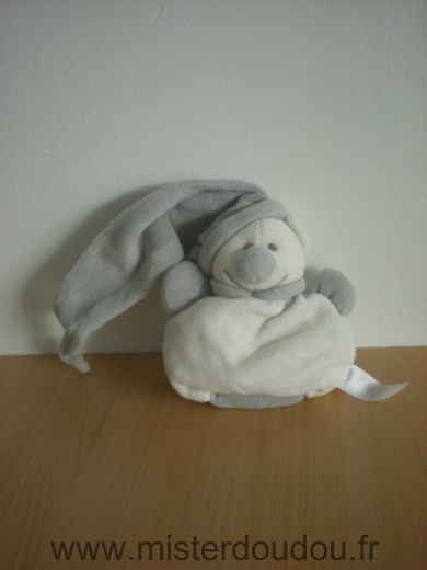 Doudou Ours Priscilla larsen Ecru gris 