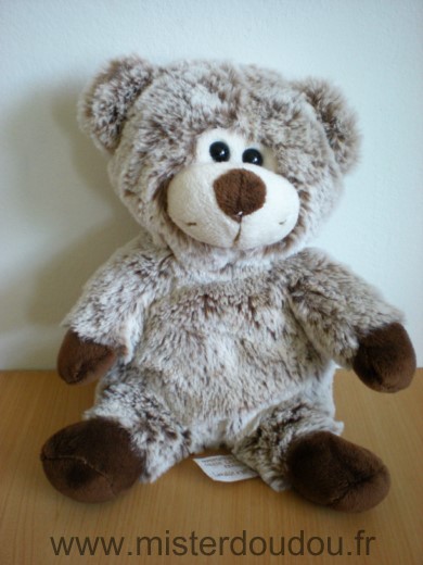 Doudou Ours Roda Marron blanc 