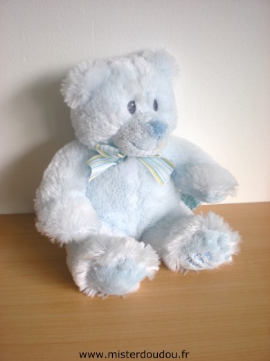 Doudou Ours Russ Bleu my first teddy 