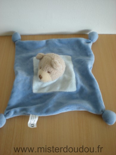 Doudou Ours Sabiluc Bleu 