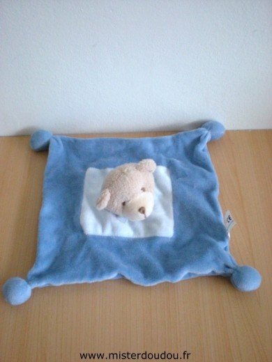 Doudou Ours Sabiluc Bleu 