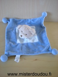 Doudou Ours Sabiluc Bleu clair bleu 